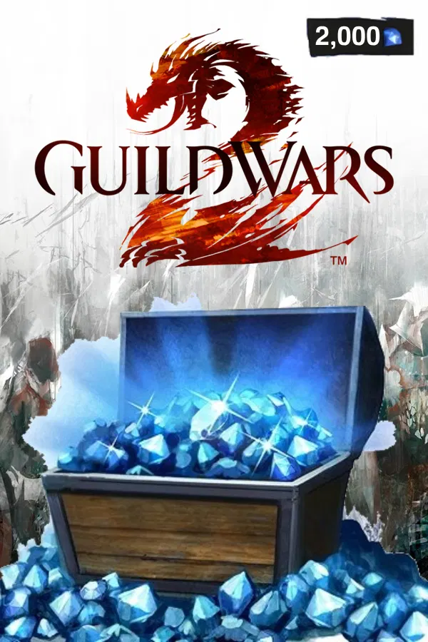 Guild Wars 2 US 2000 Gems Code cover photo